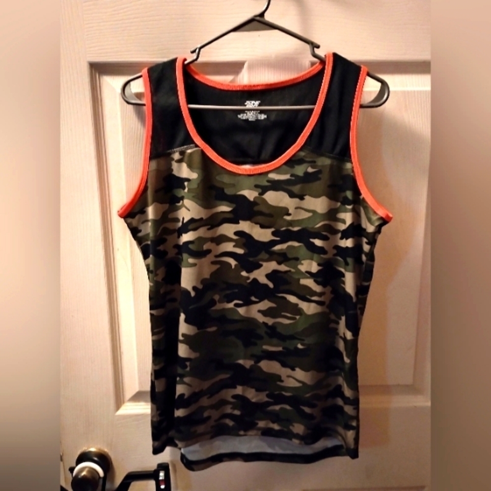 Zone Pro Camouflage Polyester Tank Top Size Large